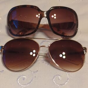 Stylish Brown Sunglasses Set